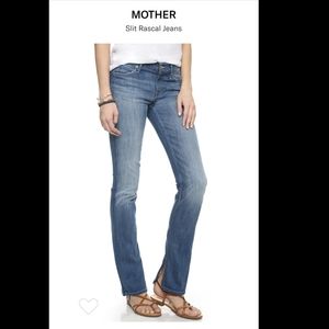 Brand new Mother Slit Rascal jeans